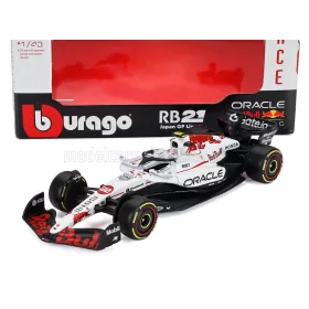   Burago - RED BULL F1  RB21 TEAM ORACLE RED BULL RACING N 22 JAPAN GP 2025 YUKI TSUNODA WHITE RED