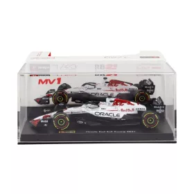  Burago - RED BULL F1  RB21 TEAM ORACLE RED BULL RACING N 1 WINNER JAPAN GP 2025 MAX VERSTAPPEN - WITH PILOT AND SHOWCASE WHITE RED