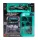 Burago - MERCEDES GP F1  W15 EQ PERFORMANCE DIORAMA GARAGE PIT-STOP TEAM AMG PETRONAS MOTORSPORT N 44 SEASON 2024 LEWIS HAMILTON WITH CREW FIGURE AND ACCESSORIES BLACK SILVER GREEN