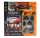 Burago - McLAREN F1  MCL39 DIORAMA GARAGE PIT-STOP TEAM MCLAREN N 81 SEASON 2025 OSCAR PIASTRI WITH CREW FIGURE AND ACCESSORIES ORANGE BLACK