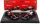 Burago - FERRARI SET F1  2X SF-25 TEAM SCUDERIA FERRARI HP N 44 SEASON 2025 LEWIS HAMILTON + MONZA ITALY GP 2025 WITH SHOWCASE RED WHITE