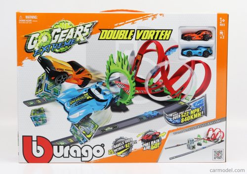 Burago - Accessories Diorama - Go Gears Extreme Double Vortex With 2X Cars Included Various