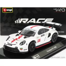 Burago - Porsche 911 991 Rsr N 911 Coupe 2019 White
