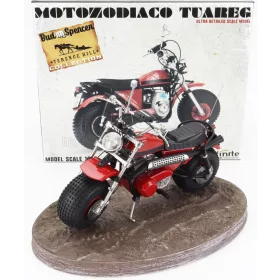   CLC models - MOTOZODIACO TUAREG 1972 - FROM MOVIE - ALTRIMENTI CI ARRABBIAMO - TV SERIES - MOTORCYCLE RED