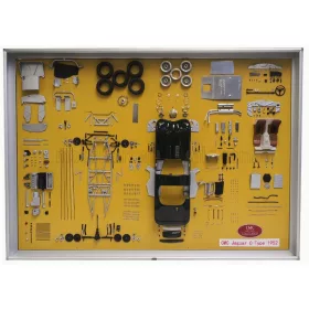   CMC - JAGUAR QUADRO PANEL DISPLAY C-TYPE SPIDER STREET VERSION 1952 PARTS BOARD BRITISH RACING GREEN
