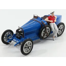 CMC - BUGATTI T35 N 30 WITH DRIVER FIGURE 1924 BLUE