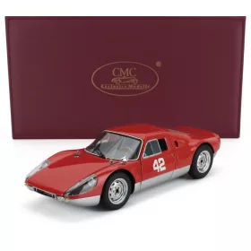   CMC - PORSCHE 904 CARRERA GTS ch.904-043 N 42 PEBBLE BEACH AUCTIONS 2017 RED SILVER