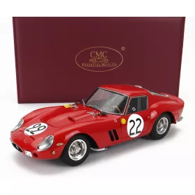   CMC - FERRARI 250 GTO 3.0L V12 TEAM EQUIPE NATIONALE BELGE N 22 3rd 24h LE MANS 1962 L.DERNIER - ''BEURLYS'' J.BLATON RED