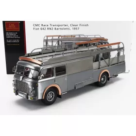   CMC - FIAT 642RN2 TRUCK BARTOLETTI F1 FERRARI CAR TRANSPORTER 1957 CLEAR FINISH GREY