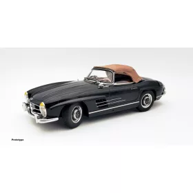   CMC - MERCEDES BENZ300SL ROADSTER SPIDER SOFT-TOP CLOSED (W198) 1954BLACK BROWN