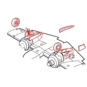 CMK - Henschel Hs 129B Fahrwerkset