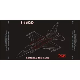 CMK - F-16C/D Conformal Fuel Tanks f r Hasegawa-Bausatz