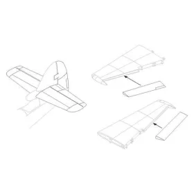   CMK - Hawker Seahawk - control surfaces set for Trumpeter kit