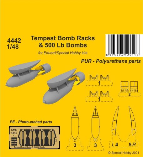CMK - Tempest Bomb Racks & 500 Lb Bombs