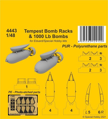 CMK - Tempest Bomb Racks & 1000 Lb Bombs