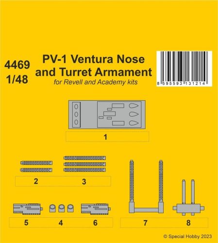CMK - PV-1 Ventura Nose and Turret Armament 1/48