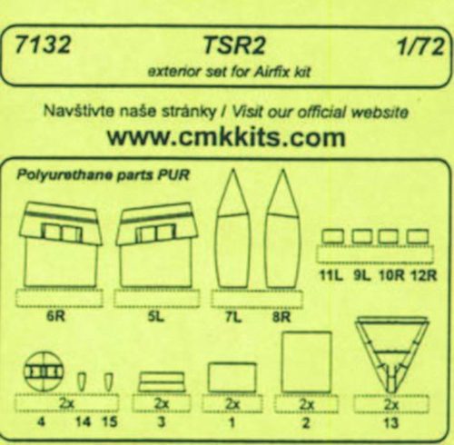 CMK - TSR 2 -  exterior set für Airfix Bausatz