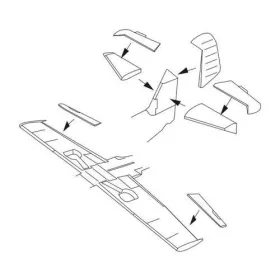 CMK - Bf 109G-6 -Control surfaces