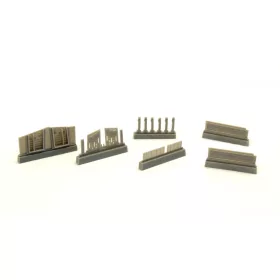   CMK - P-40-Undercarriage Set(Contains Wheel Structure And Canvas Covers)
