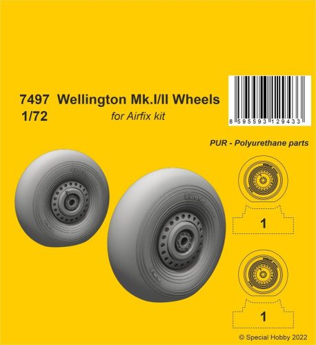 CMK - Wellington Mk.II Wheels 1/72 / for Airfix kit