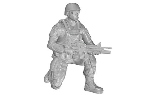 CMK - Kneeling Soldier(on right knee),US Army Infantry Squad 2nd Division