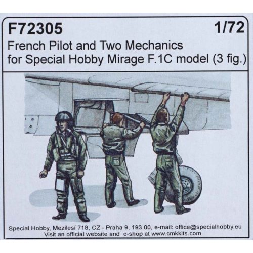 CMK - French pilot and two mechanics f.1/72 Special Hobby Mirage F.1C model