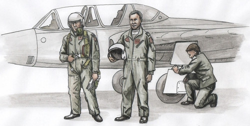 CMK - Two Fouga Magister Pilots and a.Mechanic for Special Hobby kit (3 fig)