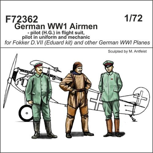 CMK - German WW1 Airmen-pilot(H.G.)in flight suit,pilot in uniform a.mechanic