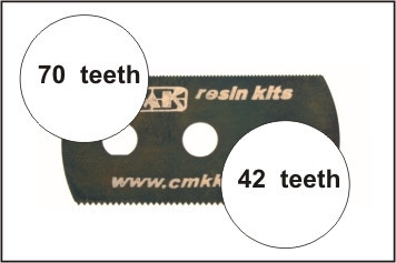 CMK - 70 fogas és 42 fogas fűrész penge ( 2 oldalas ) 1 db