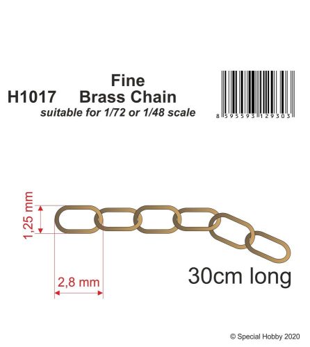 CMK - Fine Brass Chain - suitable for 1/72 or 1/48 scale