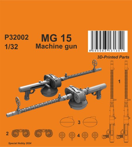 CMK - MG 15 Machine gun 1/32 (2 pcs)