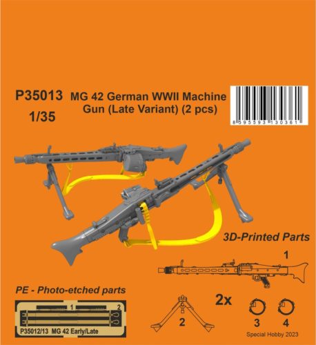 CMK - 1/35 MG 42 German WWII Machine Gun (Late Variant) 1/35