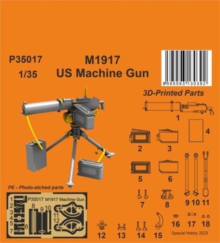 CMK - 1/35 M1917 US Machine Gun 1/35