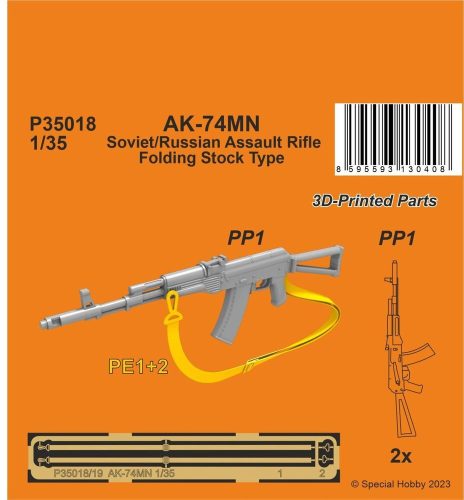 Special Hobby - AK-74MN Soviet/Russian Assault Rifle / Folding Stock Type 1/35 (2 pcs.) 1st Century AD