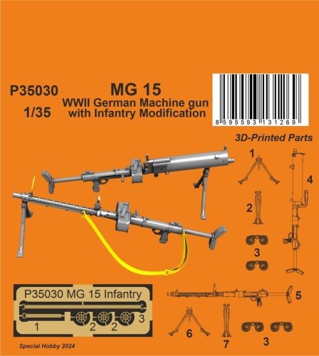 CMK - MG 15 Machine Gun with Infantry Modification 1/35