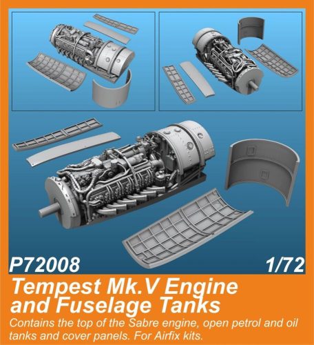 CMK - Tempest Mk.V Engine and Fuselage Tanks 1/72 for Airfix kit