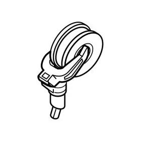 CMK - Mosquito Tail wheel strut (incl. wheel)
