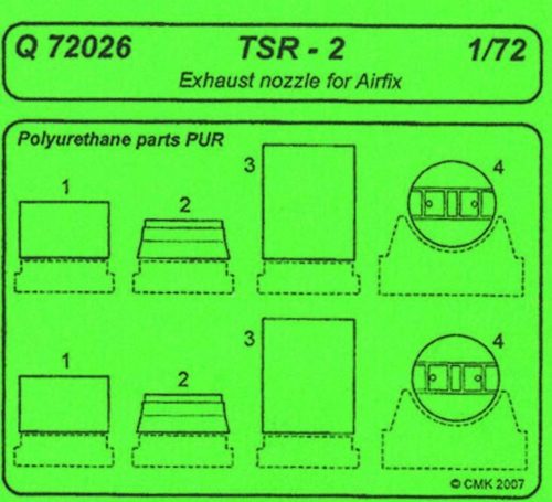 CMK - TSR-2 Exhaust nozzle für Airfix Bausatz