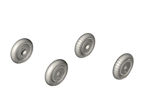 CMK - Bf 109G-6 Wheel set (smooth and ribbed tyres)