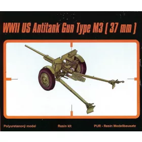 CMK - M3 US 37mm Anti tank gun harcjármű makett