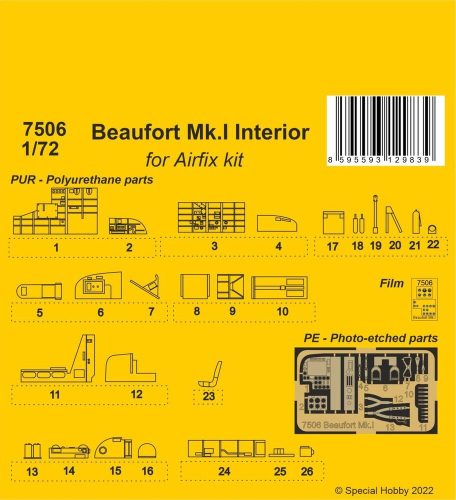 CMK - Beaufort Mk.I Interior for Airfix kit