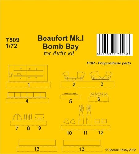 CMK - Beaufort Mk.I Bomb Bay / Airfix kit