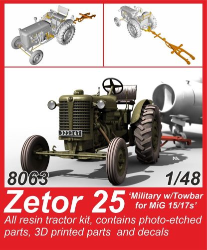 CMK - Zetor 25 'Military w/Towbar for MiG 15/17s' 1/48
