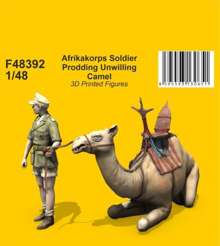 CMK - Afrikakorps Soldier Prodding Unwilling Camel 1/48