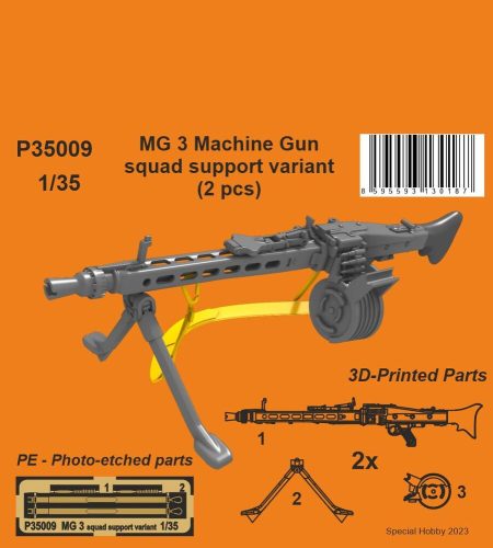 CMK - MG 3 Machine Gun - squad support variant (2 pcs) 1/35