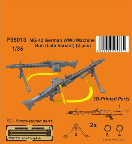 CMK - MG 42 German WWII Machine Gun (Late Variant) 1/35