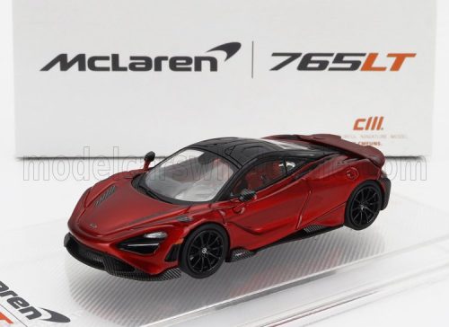 Cm-Models - McLAREN 765LT WITH RACING SET WHEELS 2020 RED BLACK