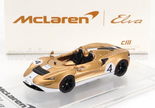 Cm-Models - McLAREN ELVA N 4 RACING 2020 GOLD WHITE
