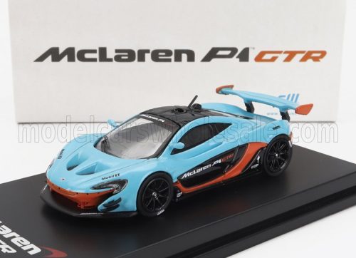 Cm-Models - McLAREN P1 GTR N 0 2015 LIGHT BLUE ORANGE