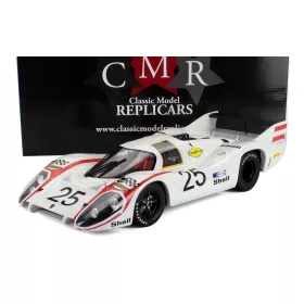   CMR - PORSCHE 917LH 4.5L TEAM PORSCHE SYSTEM ENGENEERING N 25 POLE POSITION 24h LE MANS 1970 VIC ELFORD - KURT AHRENS WHITE RED